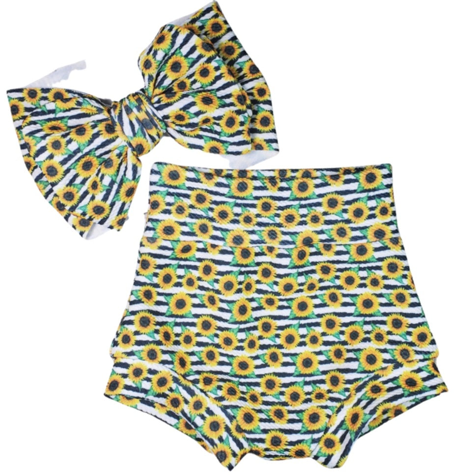 Sunflower stripe small Fabric TODDLER/CHILD (18/24m - 6T) ALL Patterns