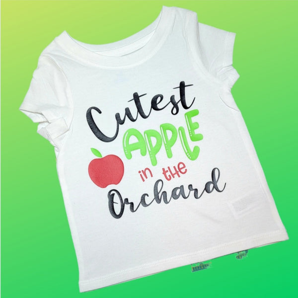 'Custest Apple.in the Orchard' onesie or toddler t-shirt