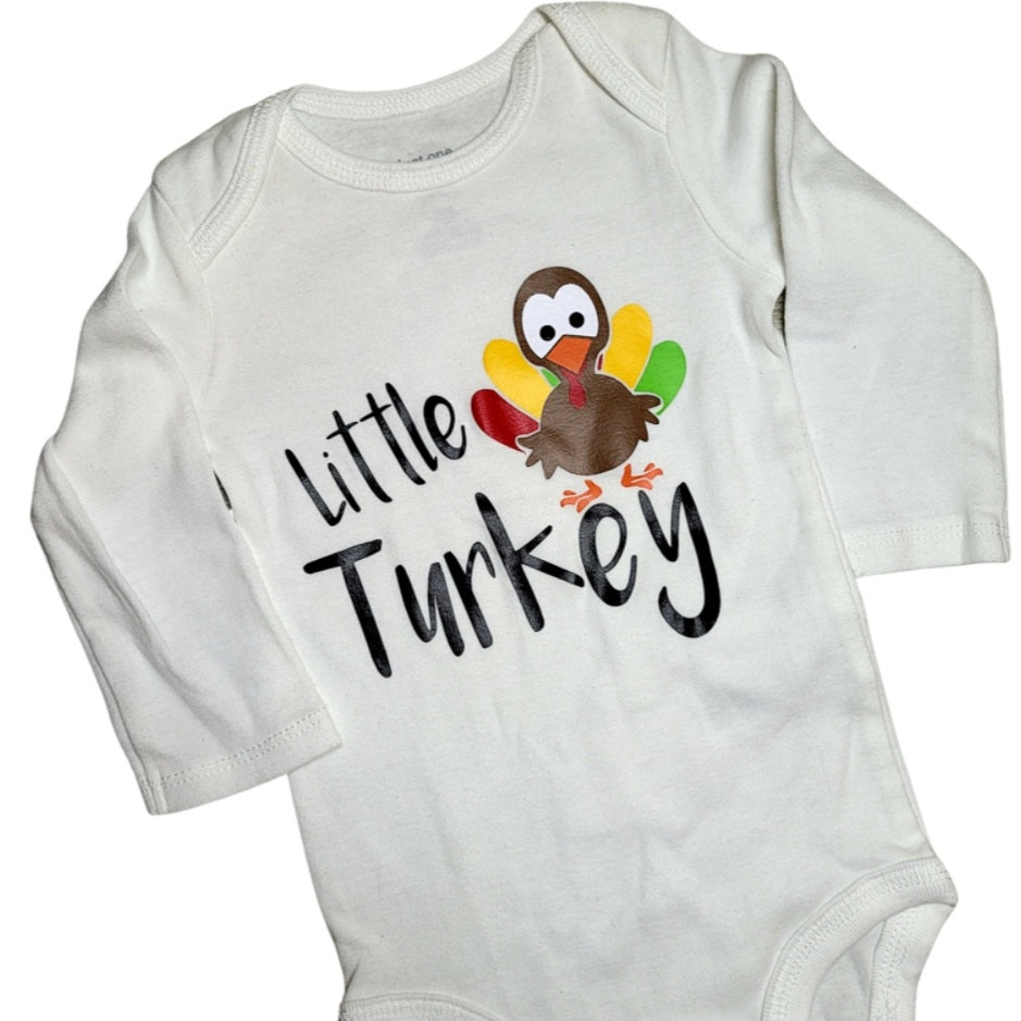 'Little Turkey' white onesie or toddler t-shirt