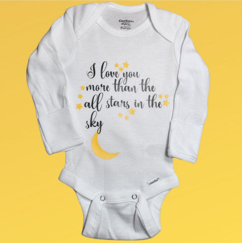 'I Love you more than all the stars in the sky'  Onesie or Toddler T-shirt