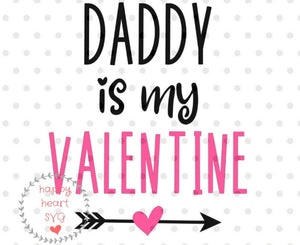 'Daddy is my Valentine' Onesie or Toddler T-shirt