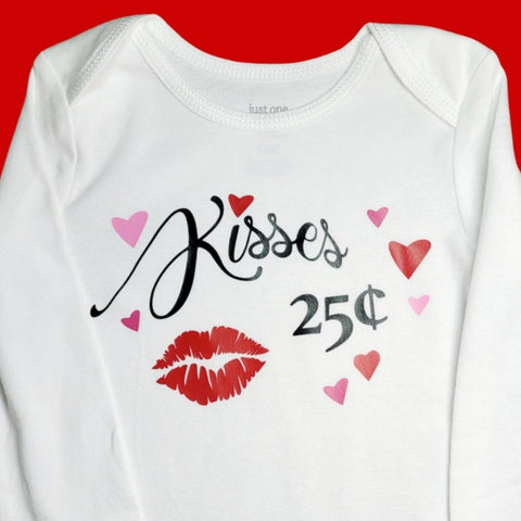 'Kisses' Onesie or Toddler T-shirt
