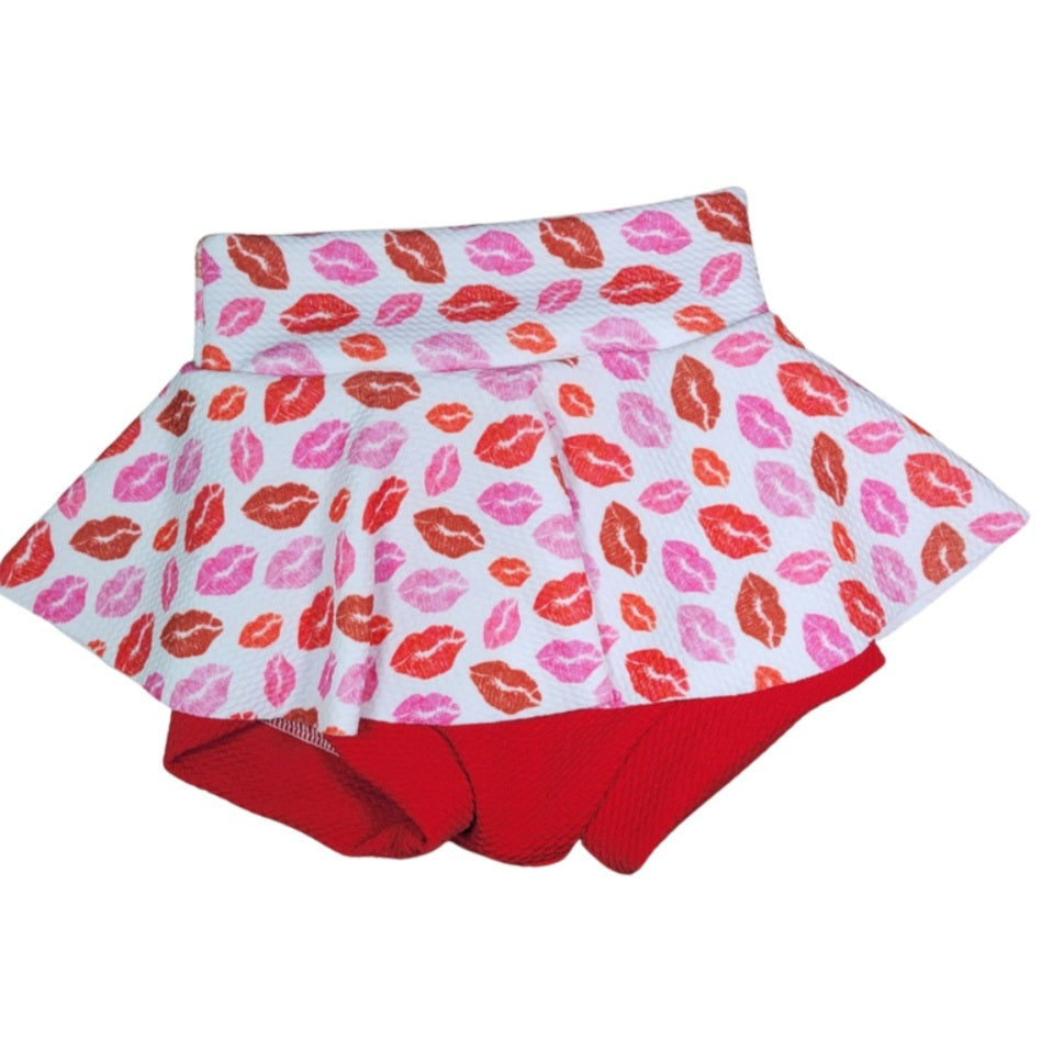 Lip Kiss Fabric INFANT (0/3m to 12/18m) Bummie, Bummie Skirt, Shorts, Leggings, or Joggers