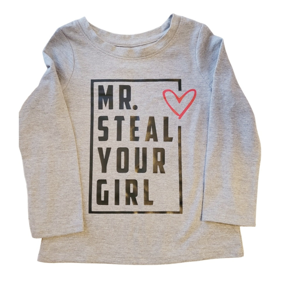 Mr. Steal your Girl Onesie(White) or Toddler T-shirt(Gray, Black or White)