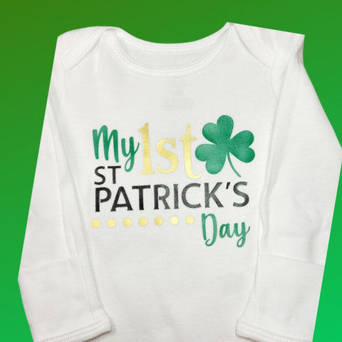 'My 1st St. Patricks Day' Onesie or Toddler T-shirt VINYL