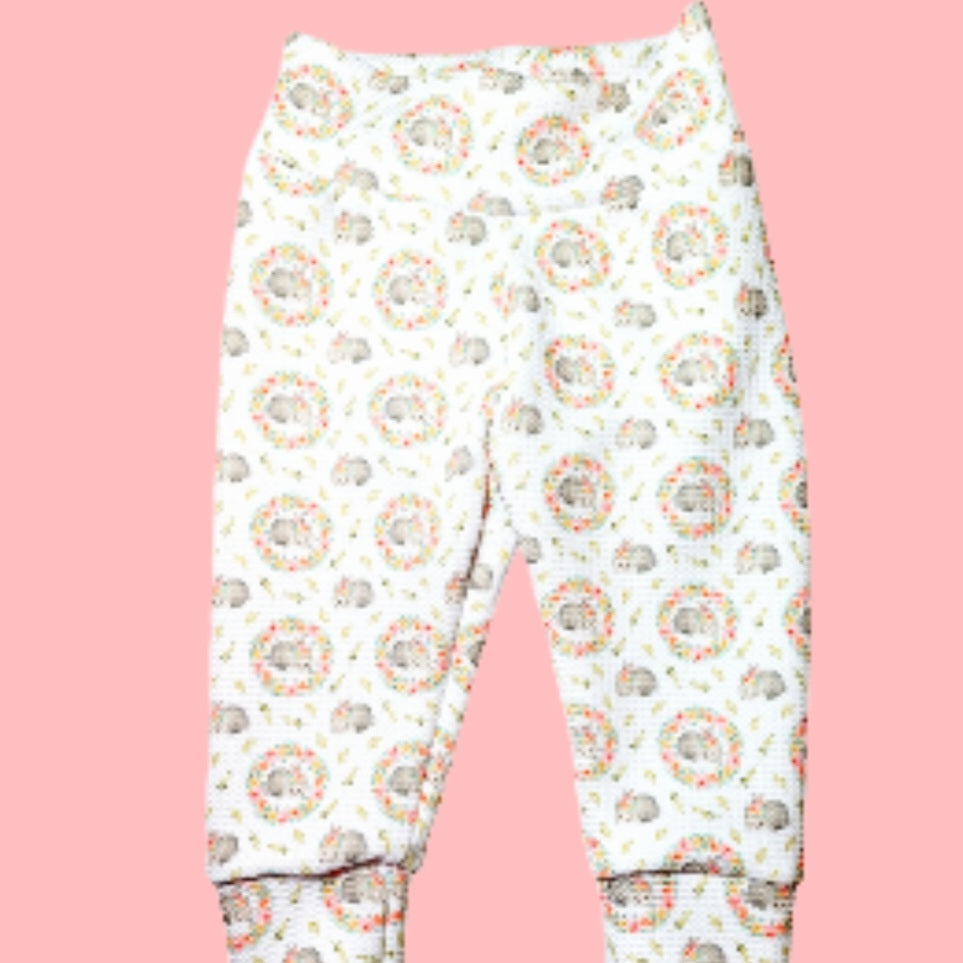 RTS Floral Bunny Leggings 3/6m