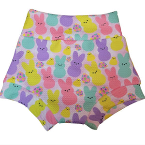 Pink Peep Fabric INFANT (0/3m to 12/18m) Bummie, Bummie Skirt, Shorts, Leggings, or Joggers